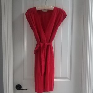Red Silk Dress